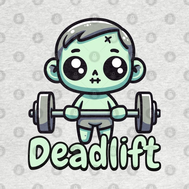 Deadlift. Cute Zombie Deadlifting Pun by Cute And Punny